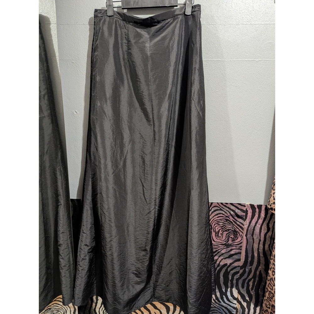 Jade Couture Vintage black Long Skirt evening wear womens USA 10 Prom Homecoming